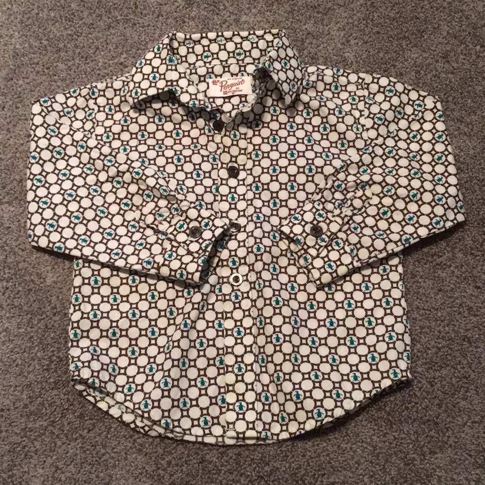 Penguin collared shirt - 18mo